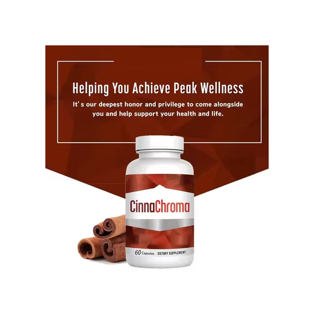 CinnaChroma 60 Cinnamon Capsules – Metabolic & Cardiovascular Support with Chromium & Vanadium