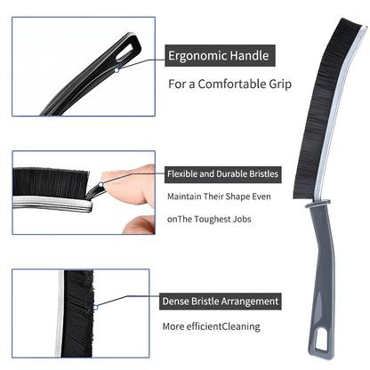 Curved Grout Cleaning Brush – Deep Clean Tiles, Grout & Hard-to-Reach Corners