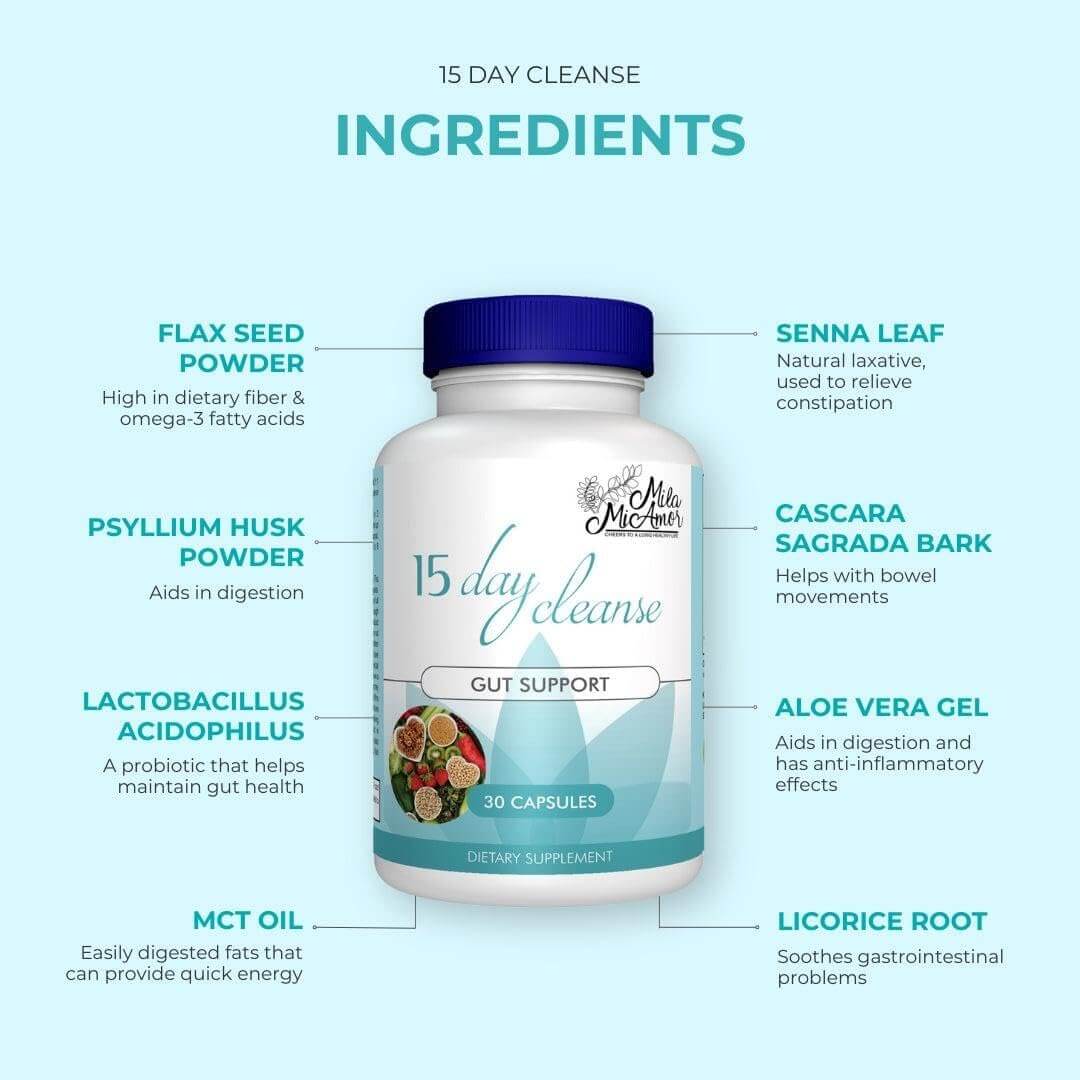 Milamiamor 15 Day Cleanse Ingredients