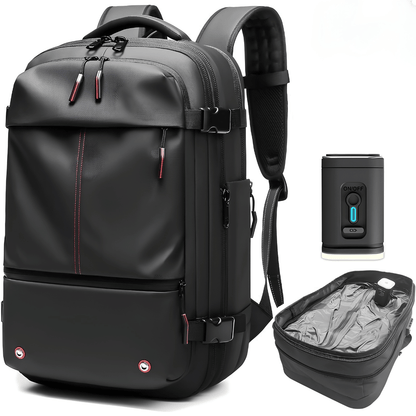 Smart Travel Backpack Set – Backpack, Vacuum Pump & Compression Bag