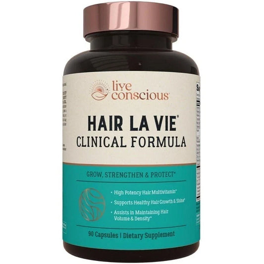 Live Conscious Hair Growth Capsules 90 Count | Natural Hair Loss Support for Men & Women | Hair Thickening Supplement