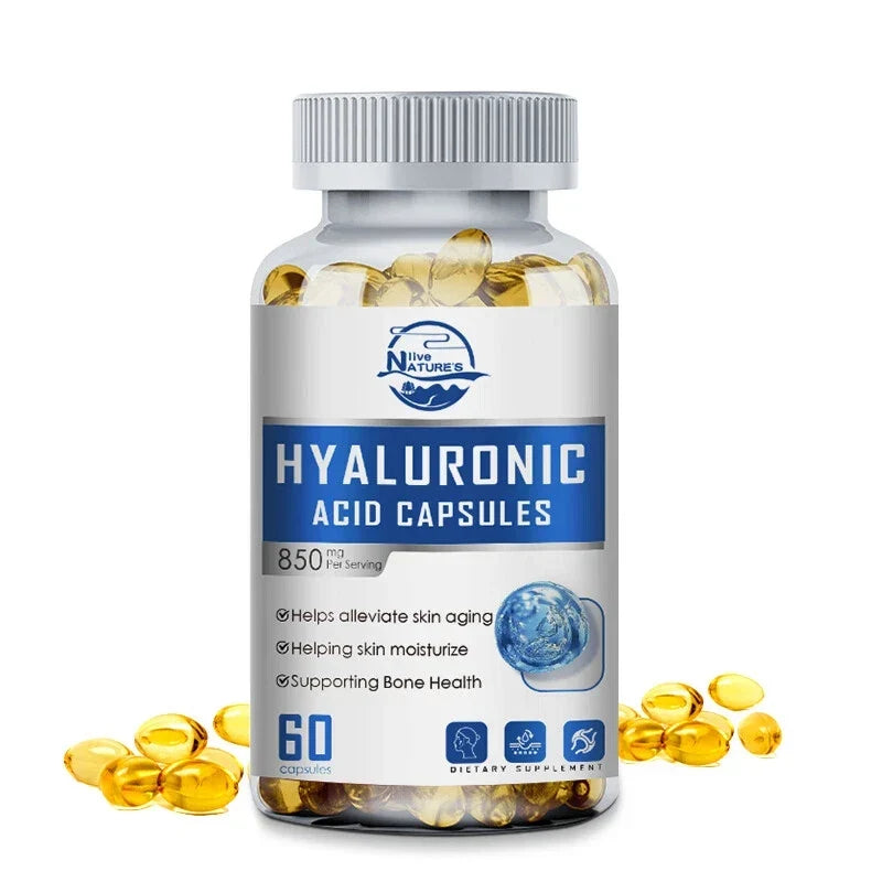 Hyaluronic Acid Anti-Aging Hydrating Capsules – Skin Hydration, Wrinkle Support & Joint Health