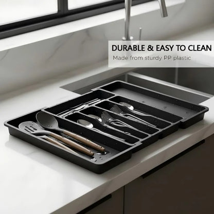 Expandable Kitchen Cutlery Organizer – Maximize Drawer Space & Keep Every Utensil Organized